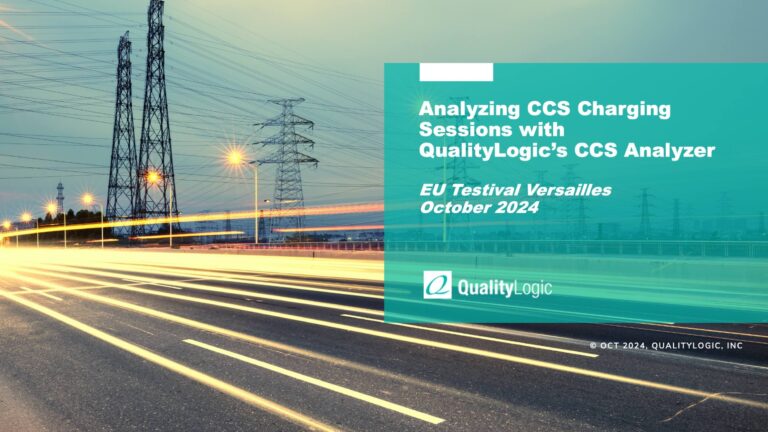 QualityLogic's CCS Charge Session Analyzer Demo in France